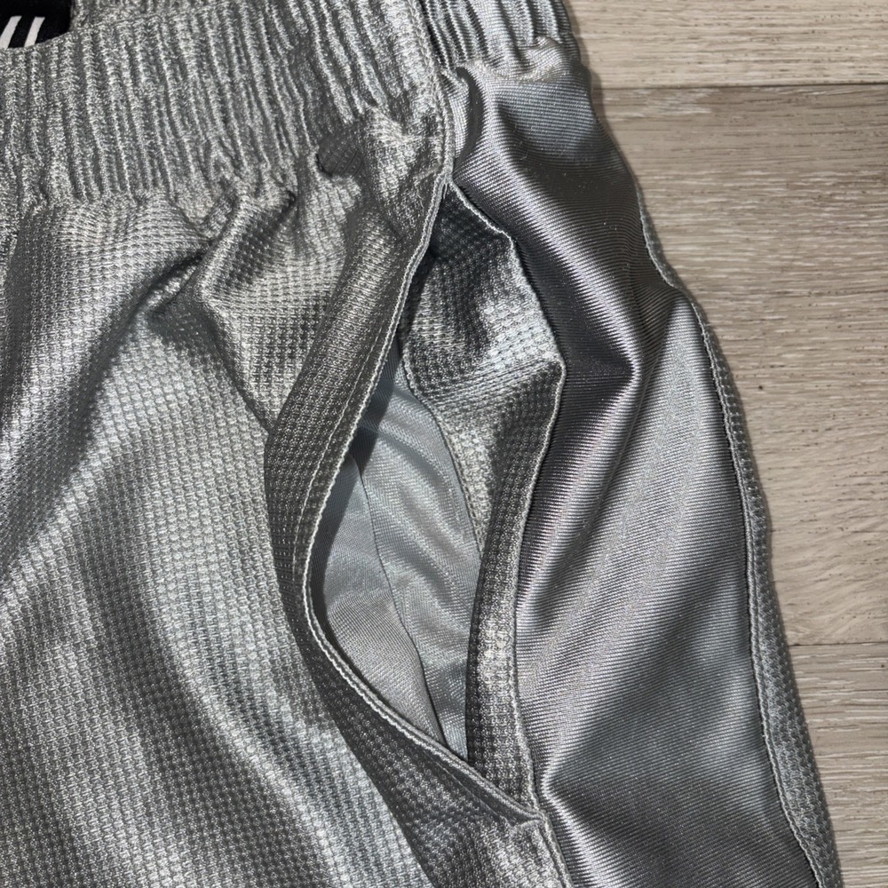 Vintage Y2K Silky Nike Basketball Shorts Men's Medium Gray - Picture 5 of 8